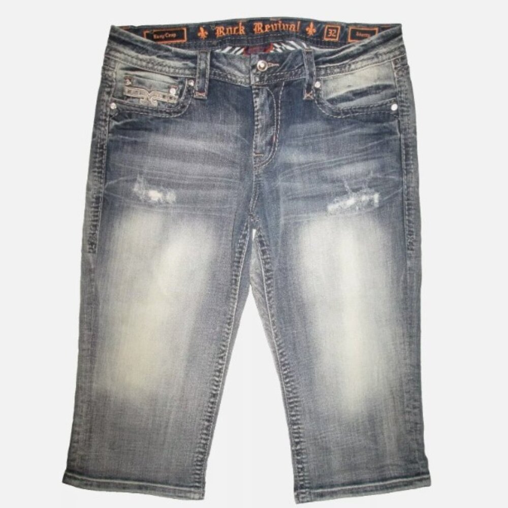 Rock Revival Sherry Easy Crop Jeans Tag Size 32